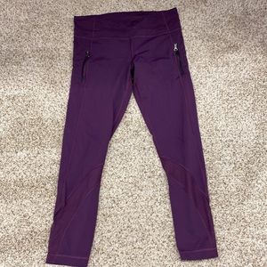 lululemon Purple full 25 length yoga pants